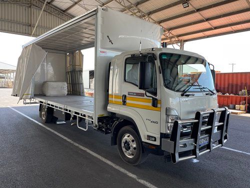 White Truck is Parked in a Parking Lot Under a Roof — Transforce in Narromine, NSW