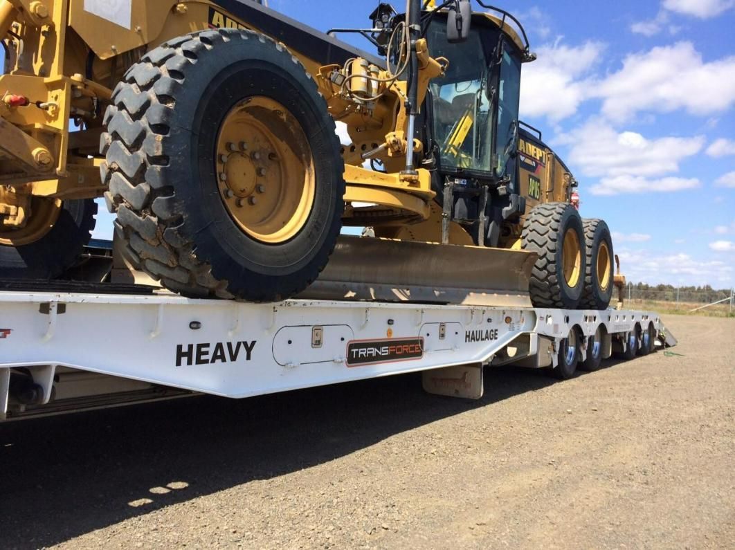 Heavy Vehicle is Sitting on Top of a Trailer — Transforce in Bathurst, NSW