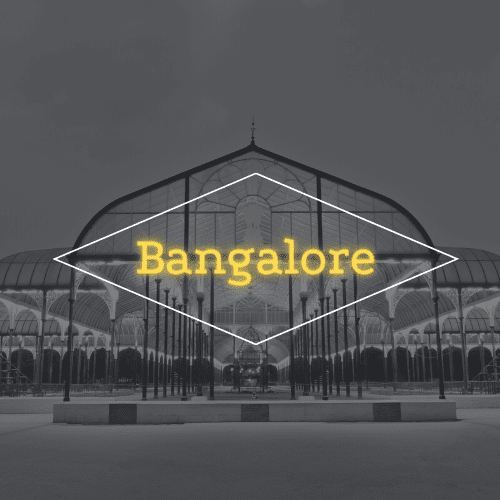 A building with the word bangalore on it