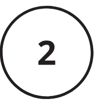 The number two is in a circle on a white background.