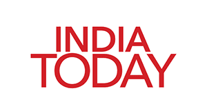 The india today logo is red on a white background.