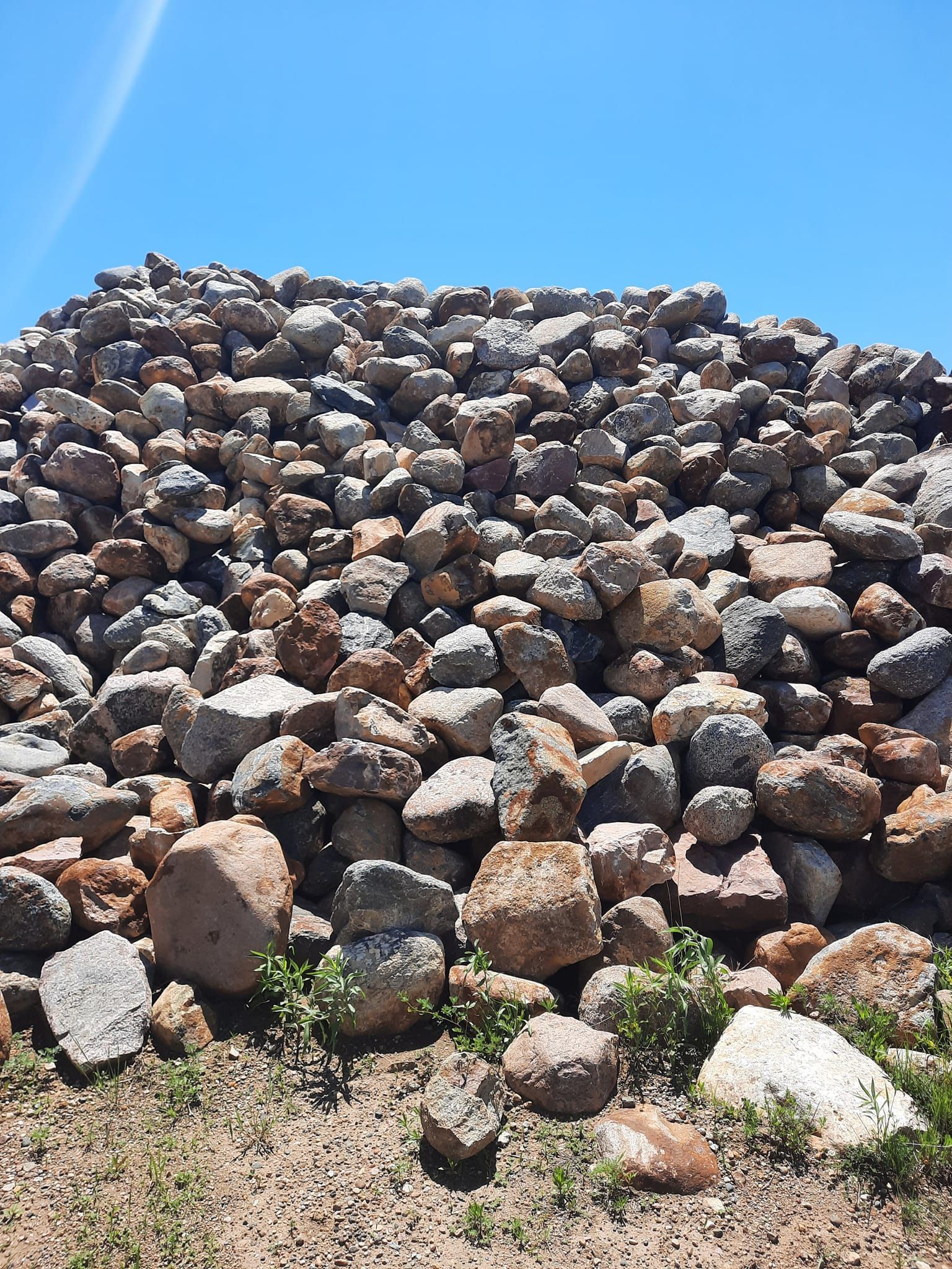 Large river rock inventory available from Stensland Gravel in Larchwood, Iowa