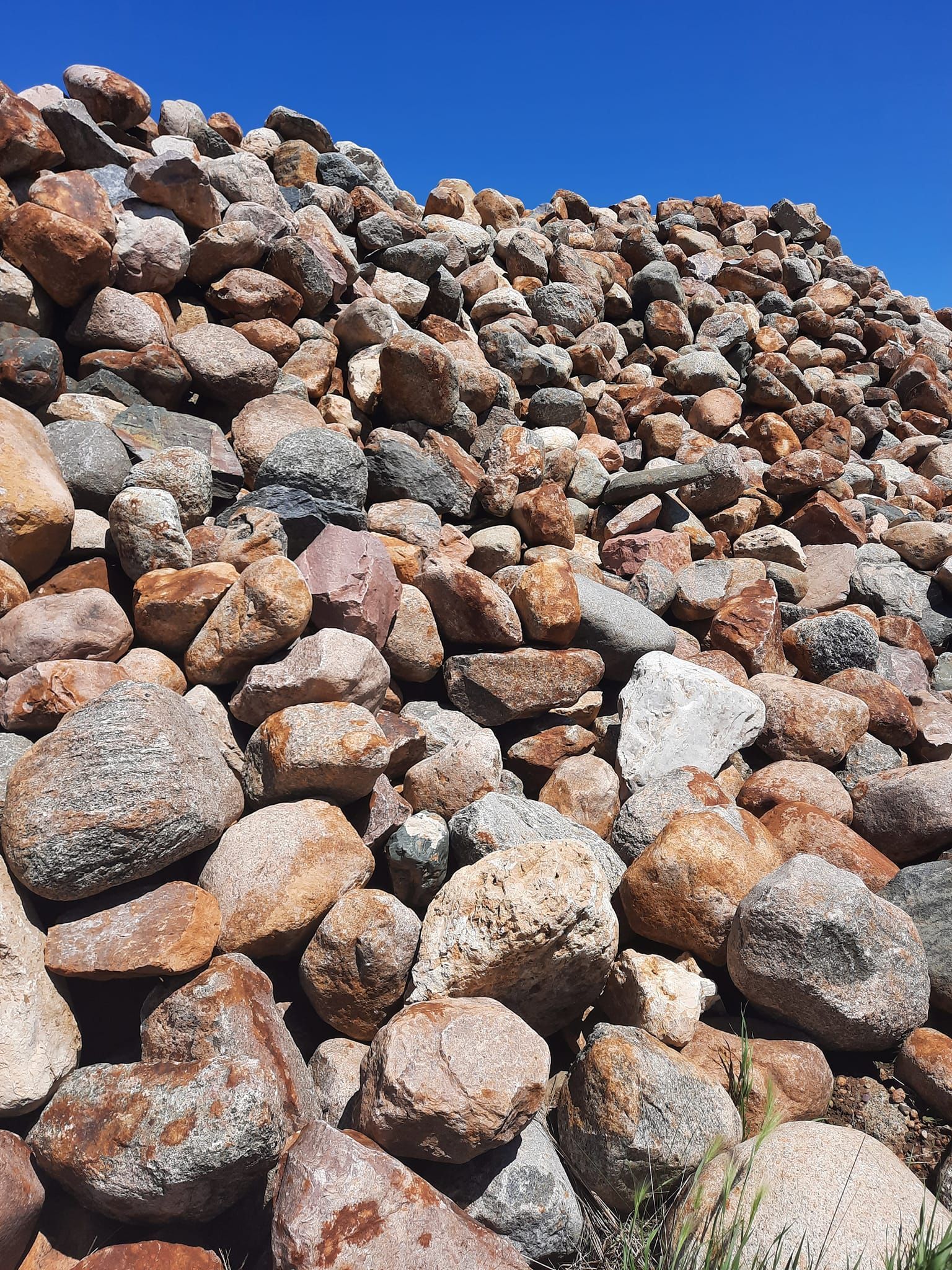 Large river rock inventory available from Stensland Gravel in Larchwood, Iowa