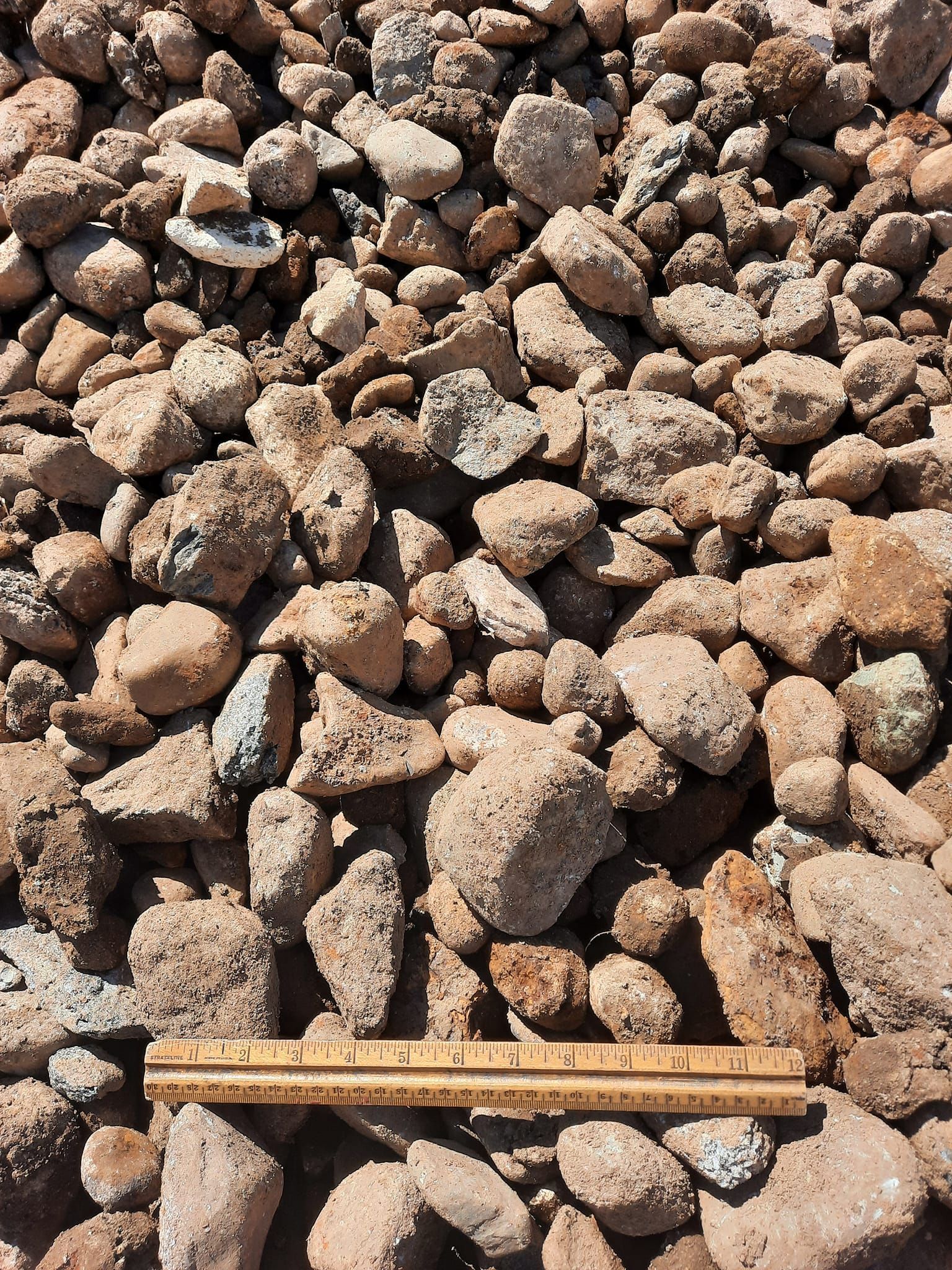 2 to 6 inch river rock landscaping stone available from Stensland Gravel in Larchwood, Iowa