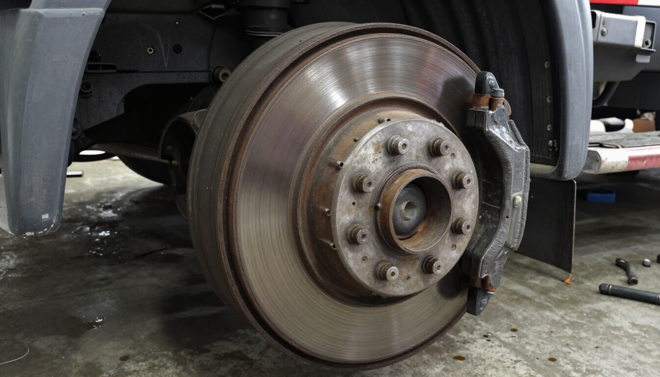 Heavy-duty truck brake drum and disc assembly