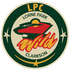 LPC Lorne Park Clarkson Wildcats logo in green, beige, red, and gold circular design