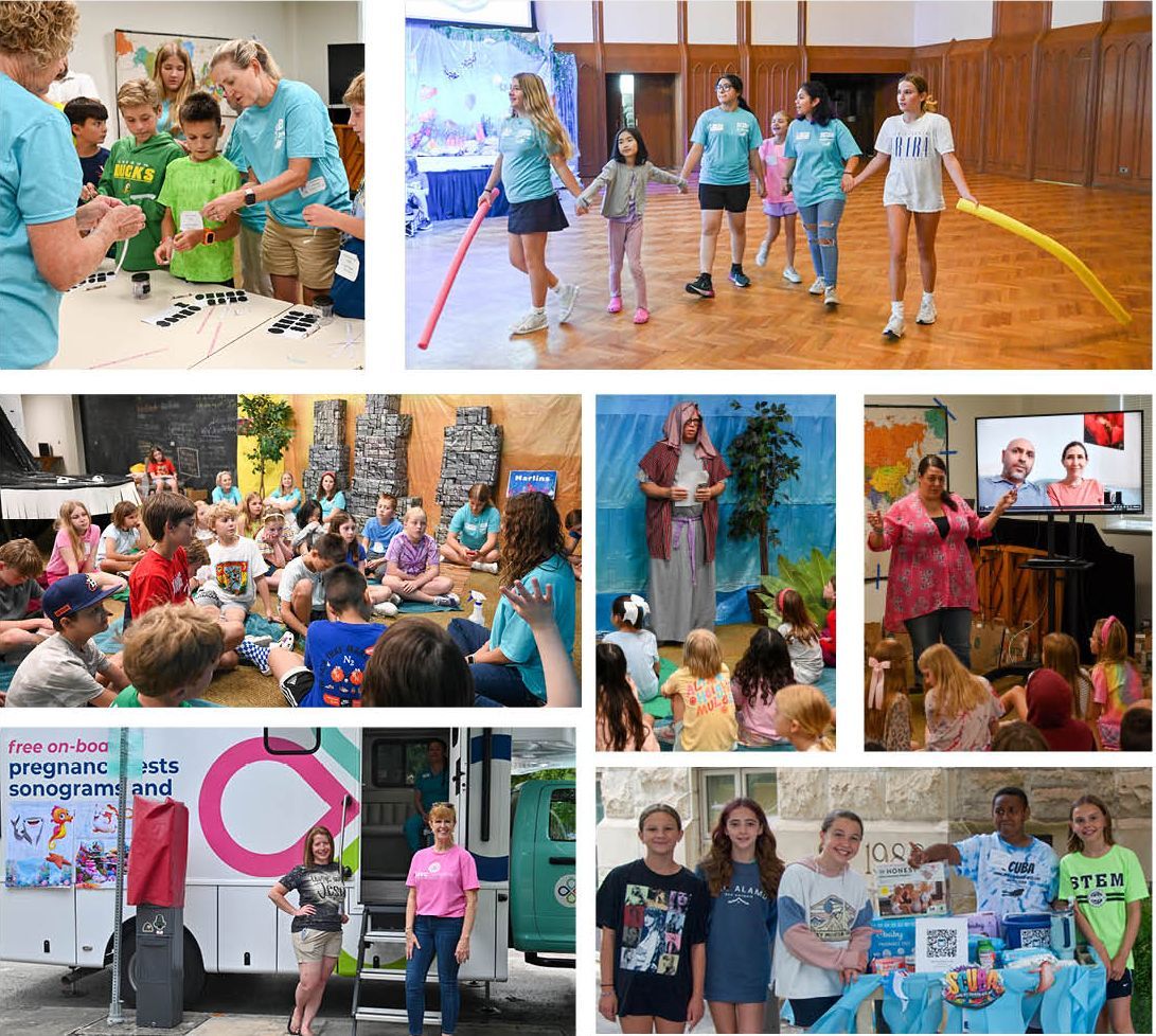 photo collage collection from vacation bible school june 2024
