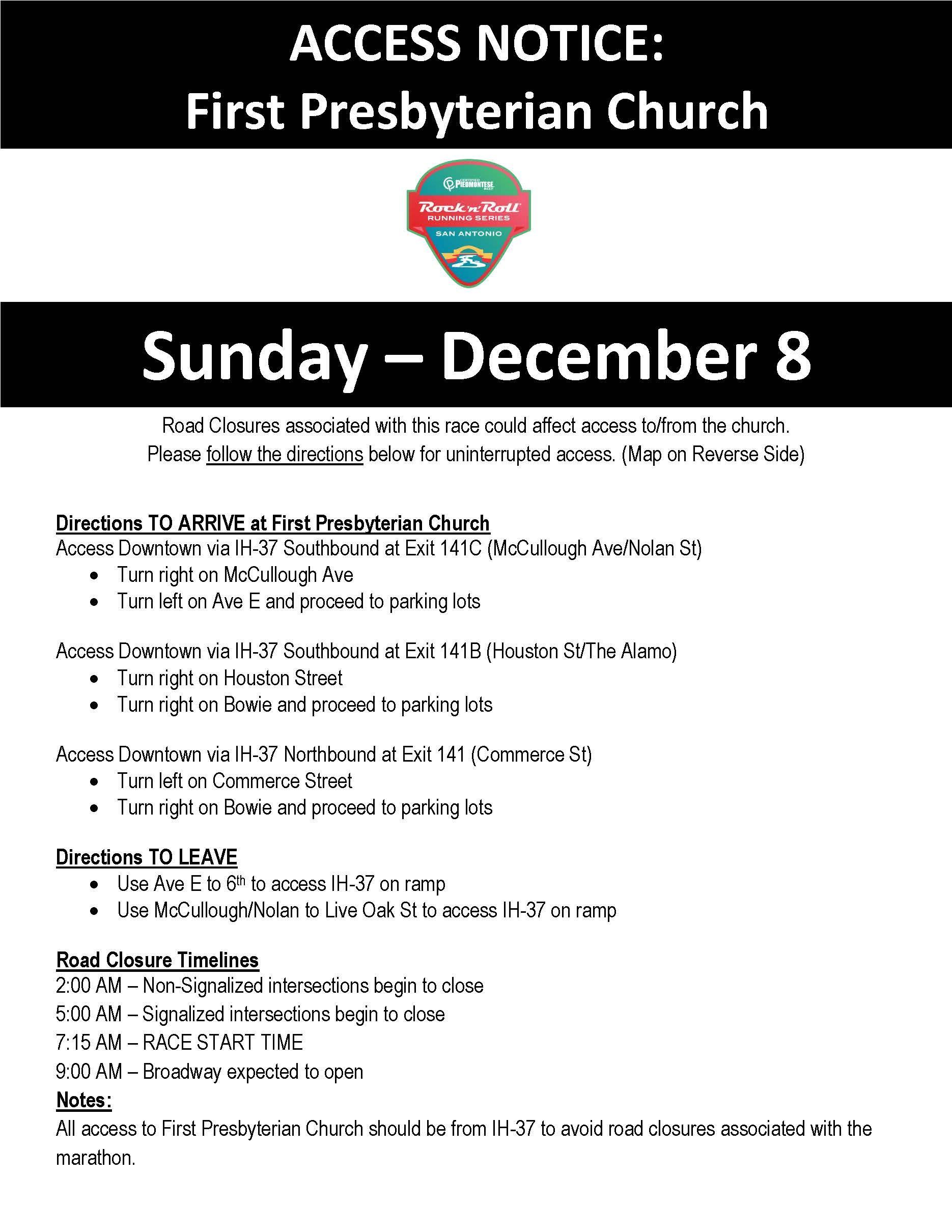 Road Closures