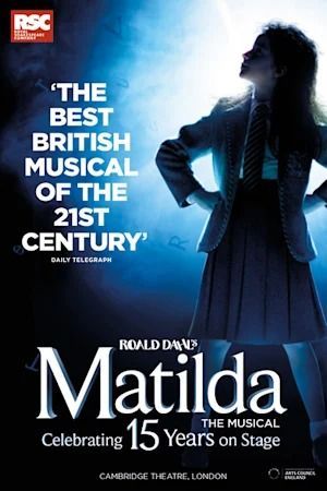 Matilda in London show poster