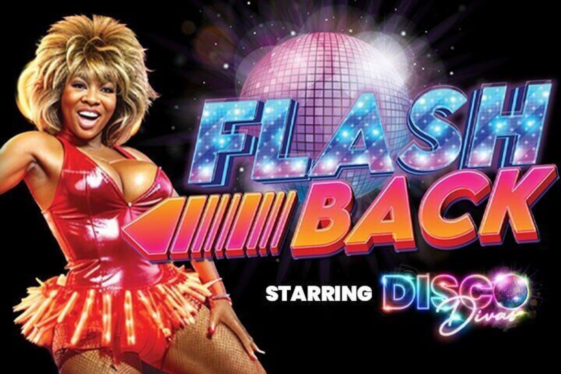 a poster for flash back starring disco singer tina turner