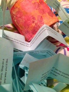 A pile of fortune cookies with one that says