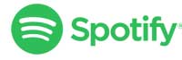 The spotify logo is green and white on a white background.