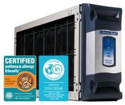 A picture of a certified asthma and allergy friendly air purifier.