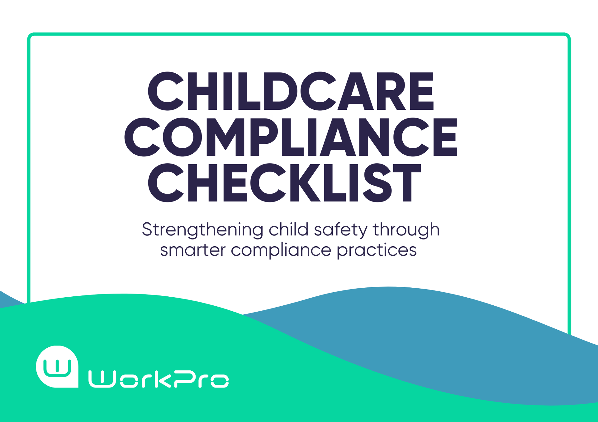 A white square featuring black text that reads 'Basic Background Checks Checklist' with yellow and green waves