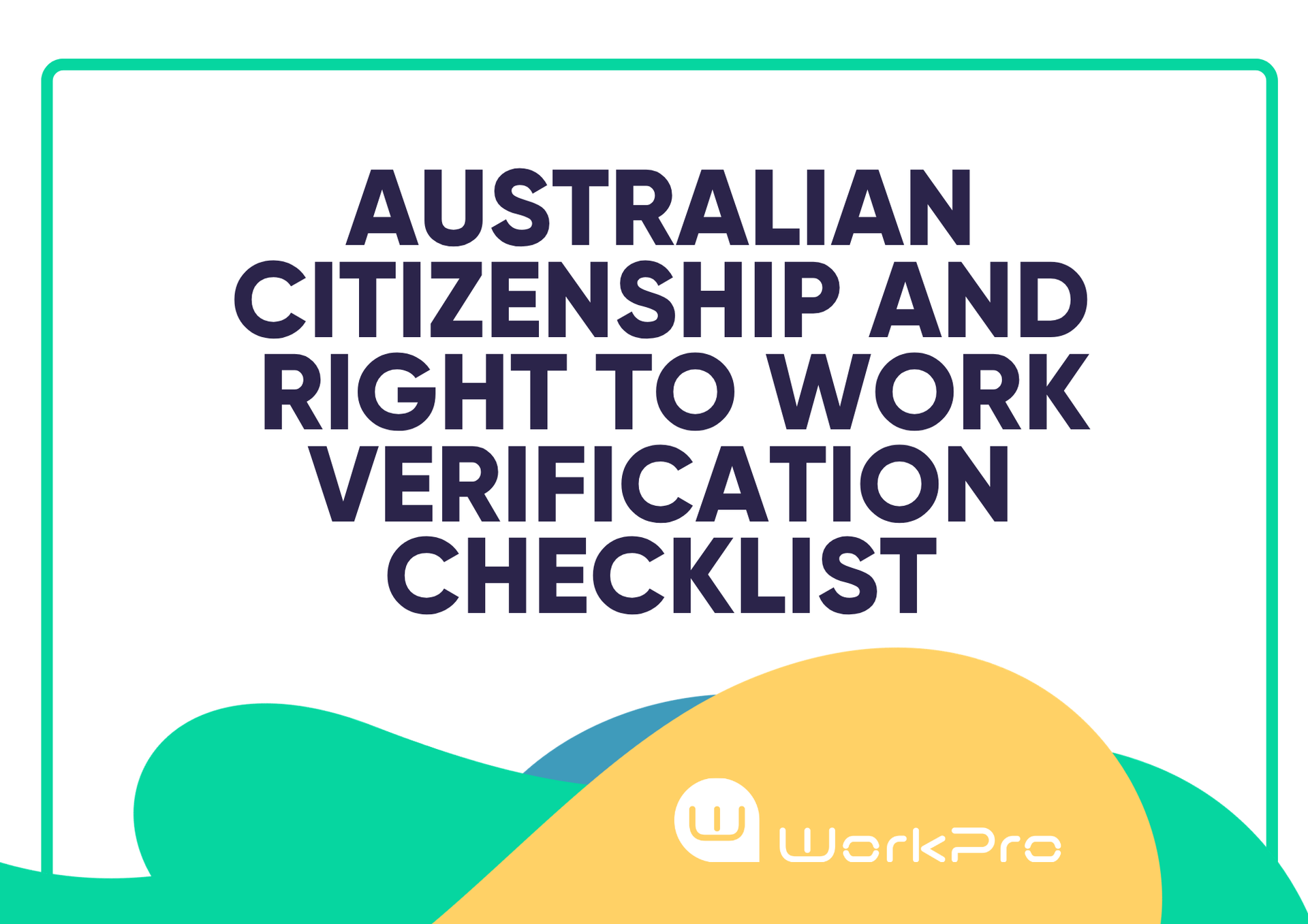 A white square featuring black text that reads 'Basic Background Checks Checklist' with yellow and green waves