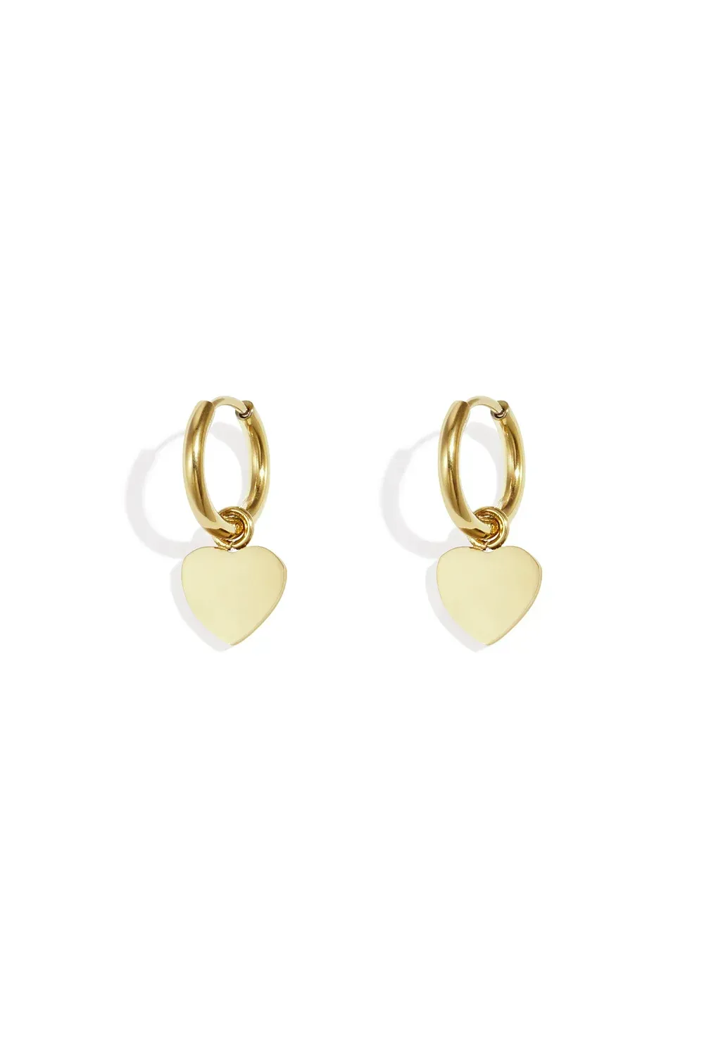 Heart ear rings