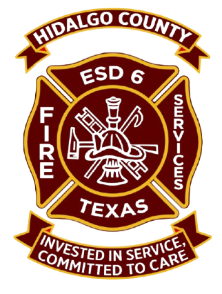 Hidalgo County, Texas seal: gold star, olive branch wreath, text