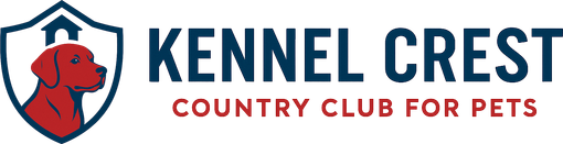 The logo for kennel crest country club for pets