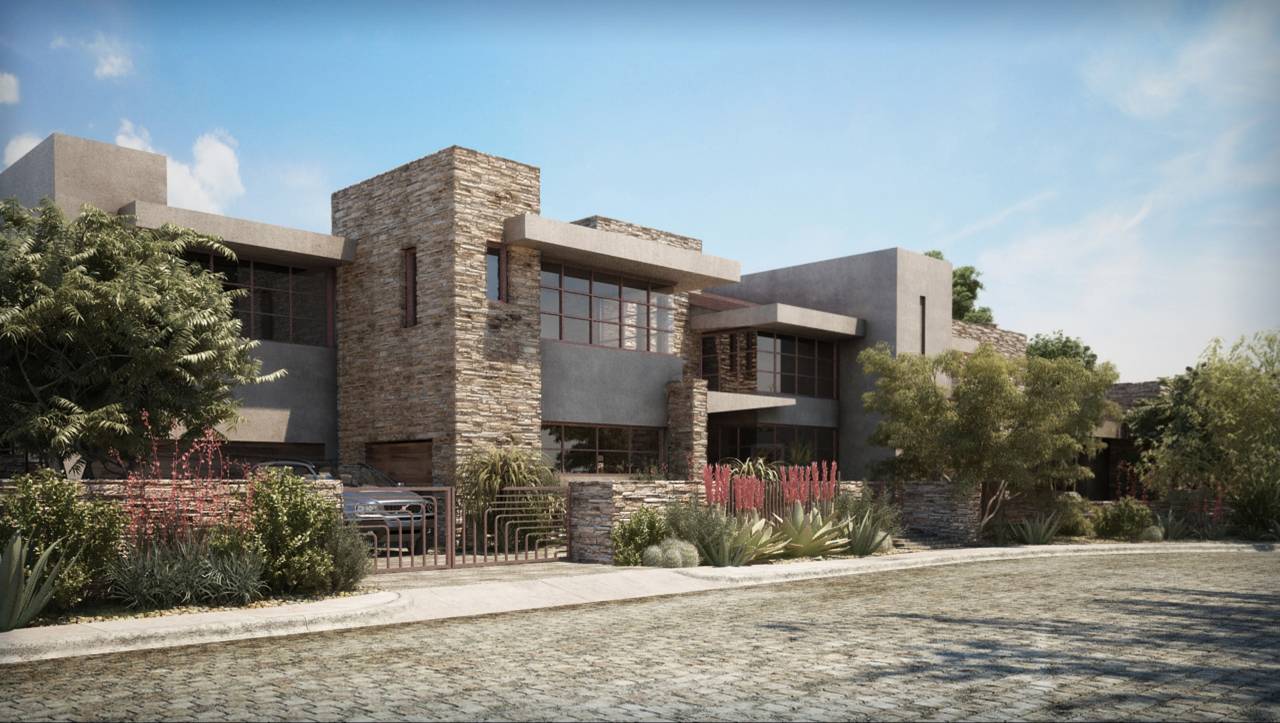 Exterior of a Las Vegas home designed by Studio 6 Architects