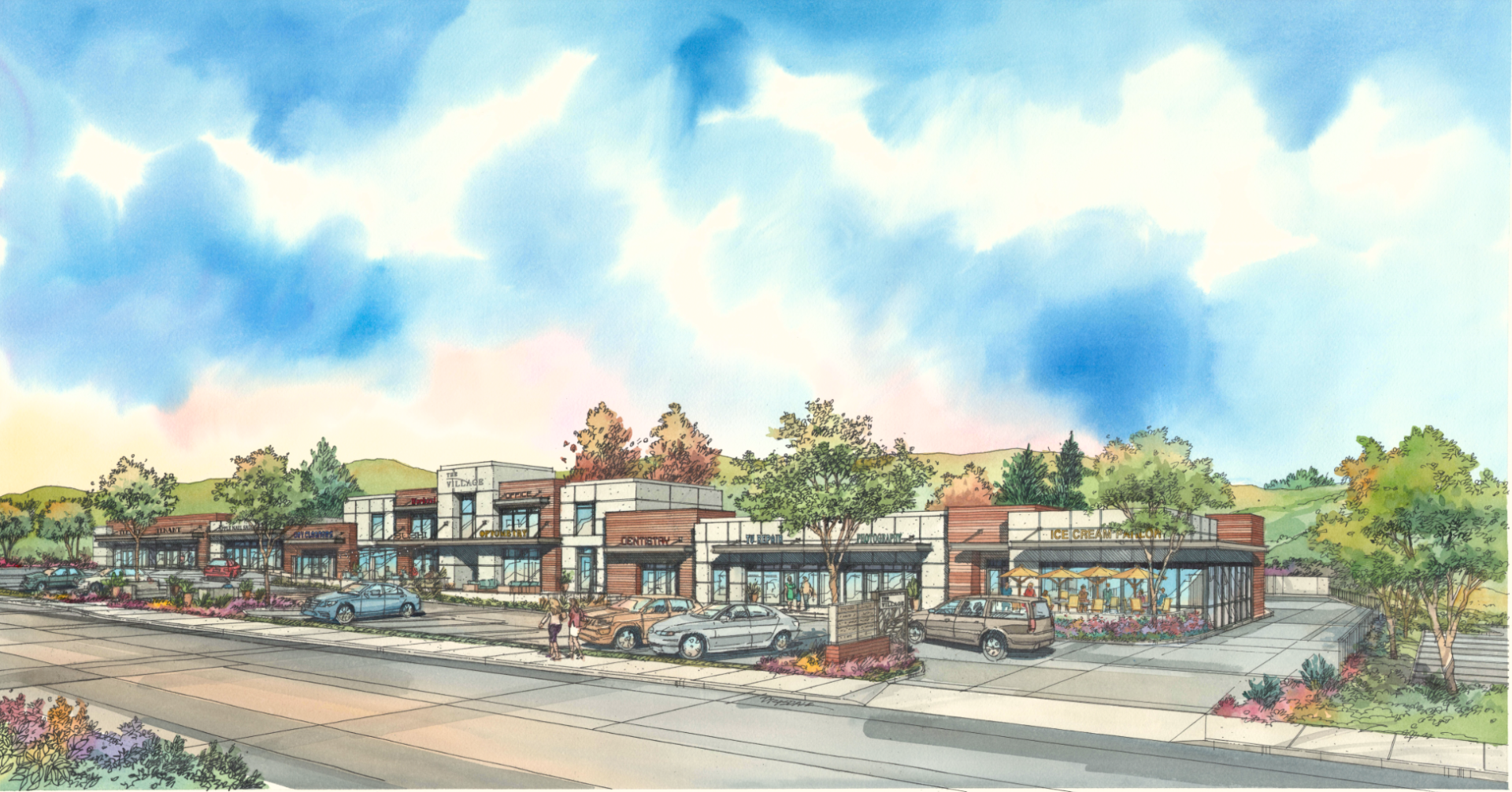Shopping village in Laguna Niguel designed by Studio 6 Architects