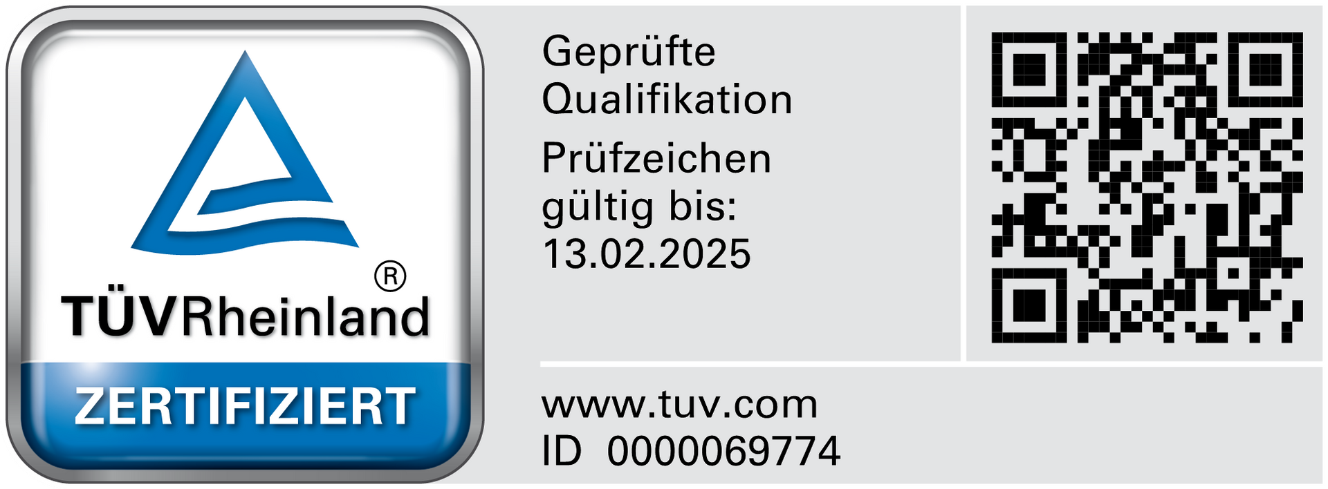 TÜV Rheinland zertifiziert Der Kfz-Sachverständige Tino Seifert ist vom TÜV Rheinland personenzertifiziert