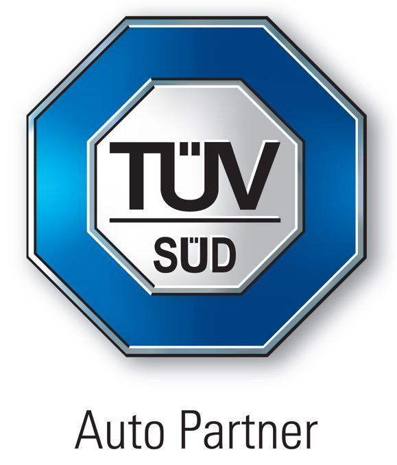 Mehr Wert. Mehr Vertrauen. Logo TÜV SÜD Auto Partner