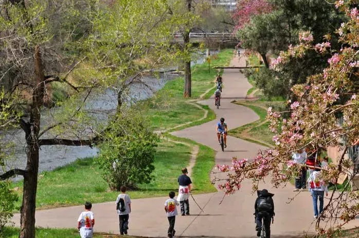 Cherry Creek Neighborhood during Spring Time