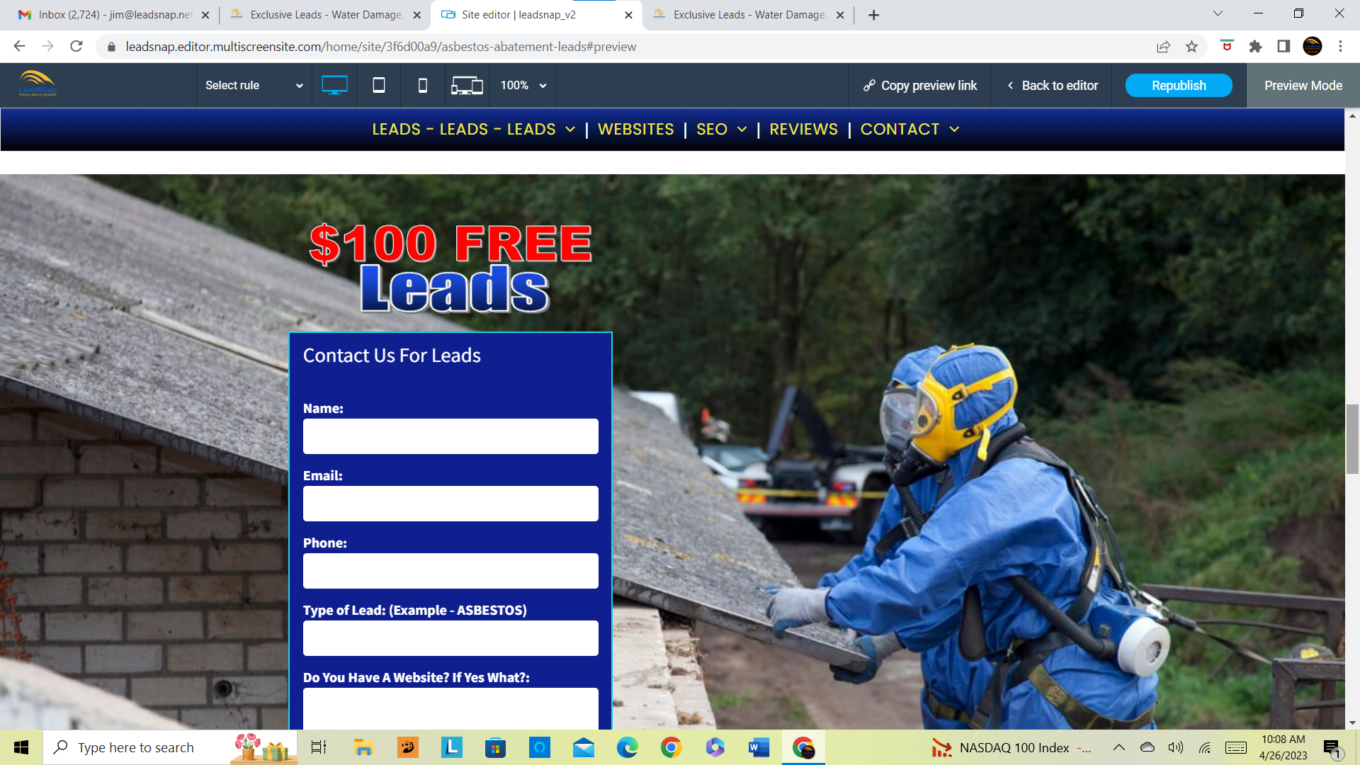 Local Asbestos Removal leads Companies