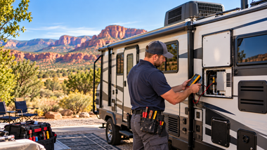 RV plumbing repair