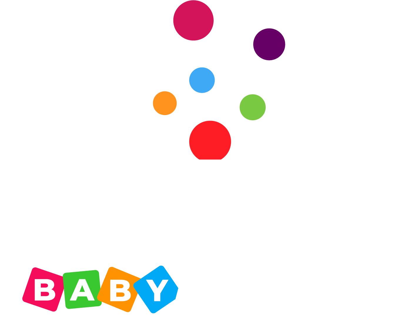 Logotipo para TV Plus, con puntos de colores sobre la palabra