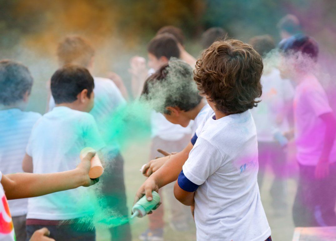 explosión de colores