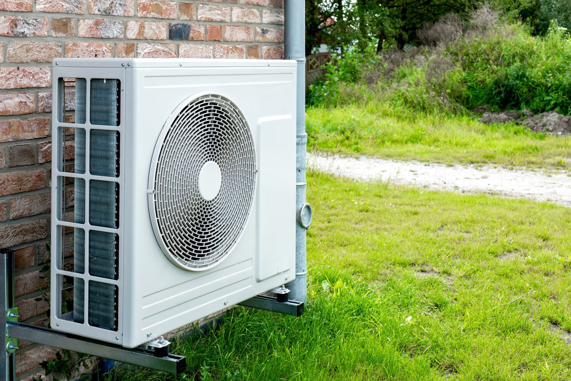 Heat pump sustainable heating solution for modern home.