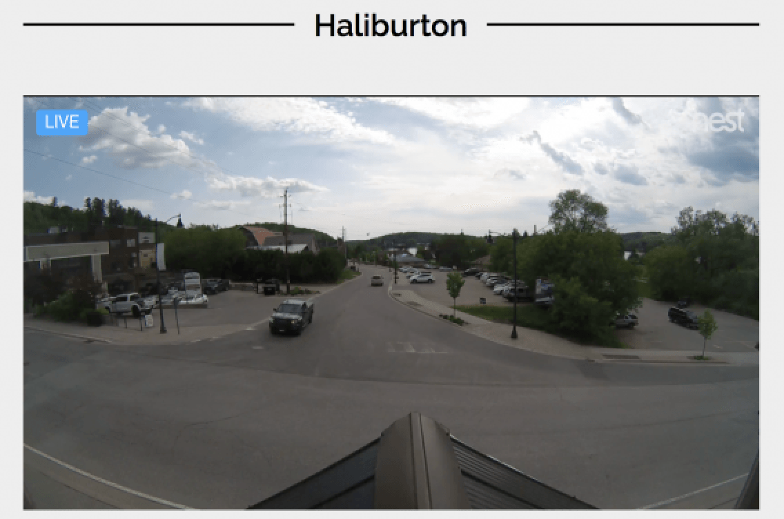A picture of a street scene in halliburton