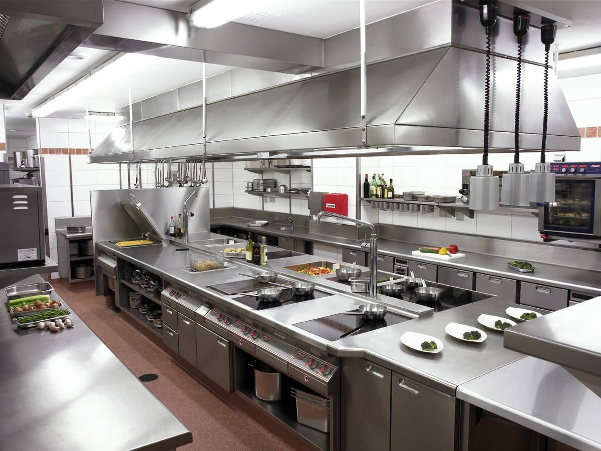 Commercial kitchen containing food that could attract mice