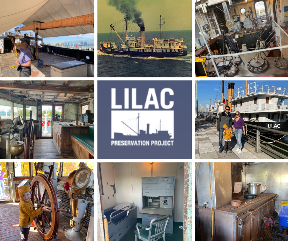 A collage of photos taken by the lilac preservation project