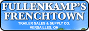 a sign for fullenkamp 's frenchtown trailer sales and supply co.