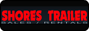 the logo for shores trailer sales and rentals