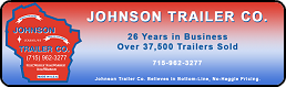 johnson trailer co has 20 years in business over 37,000 trailers sold