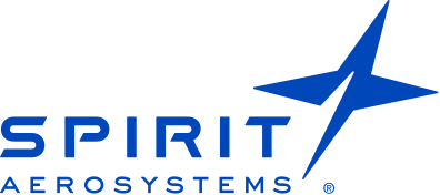 A blue and white logo for spirit aerosystems