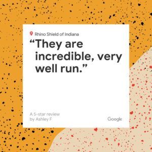 Google review card on orange background: “They are incredible, very well run.”