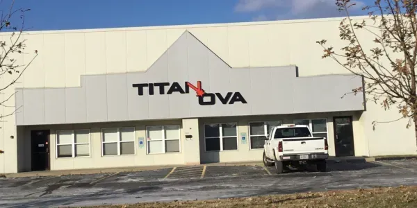 Titan Eye building exterior with a white truck parked out front