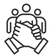 mensen en handshake