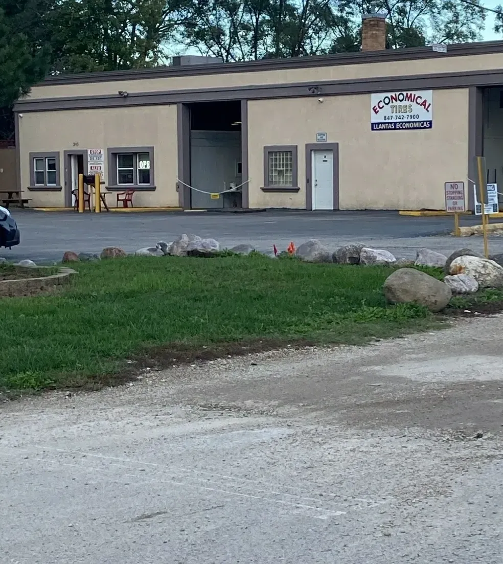 Building with sign