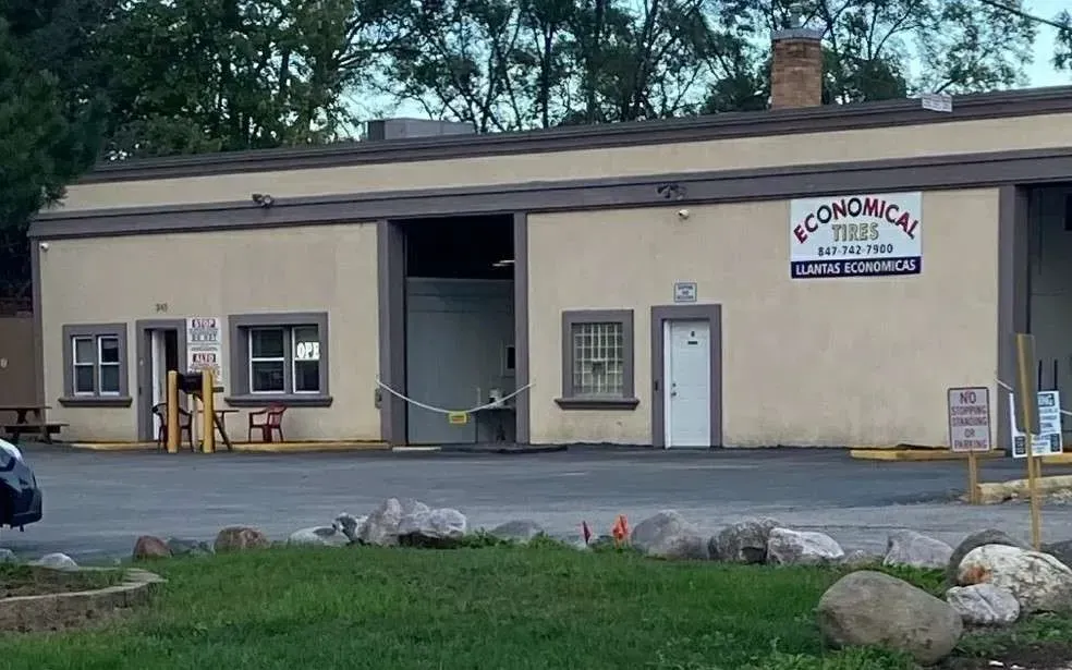 Exterior of a business building with