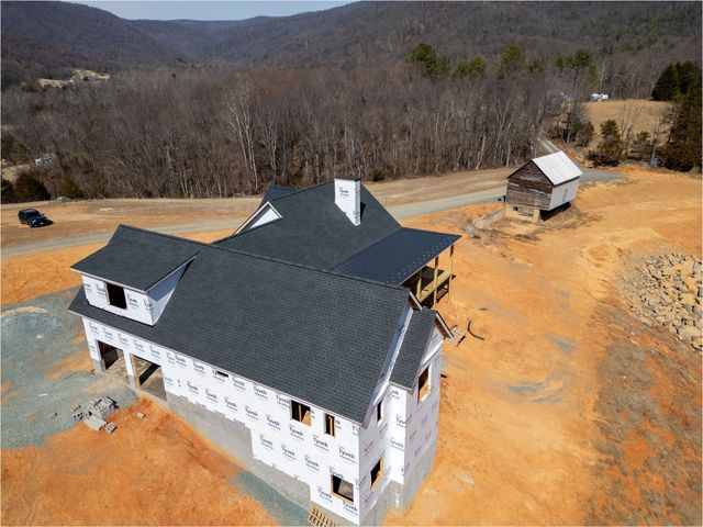 New construction roofing in Crozet, VA with mountain views