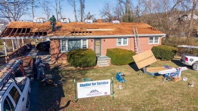 Shelter for Service: Baber crew replacing a veteran's roof in Staunton, VA