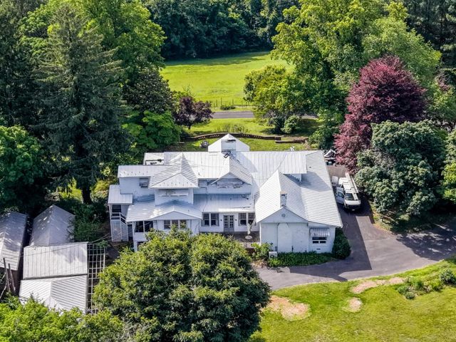 Metal roofs on a home and its outbuildings in Staunton, VA
