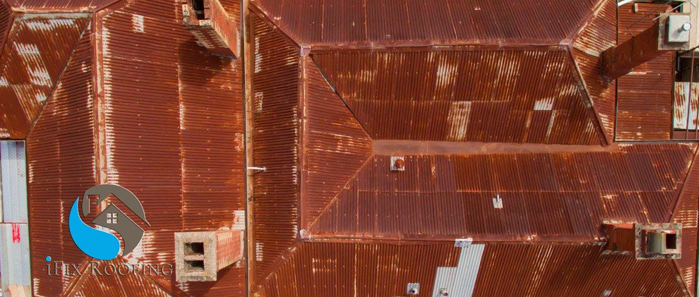 Old and rusty roof