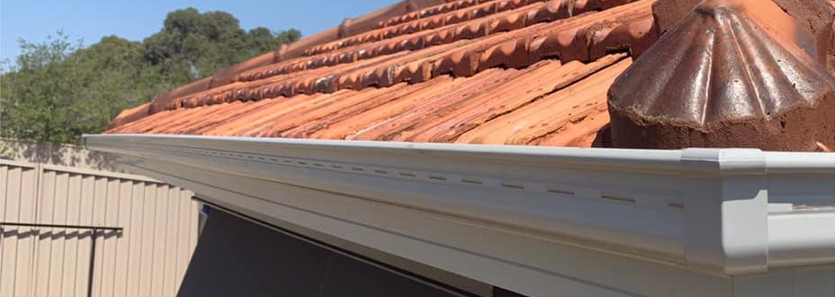 Newly installed gutter