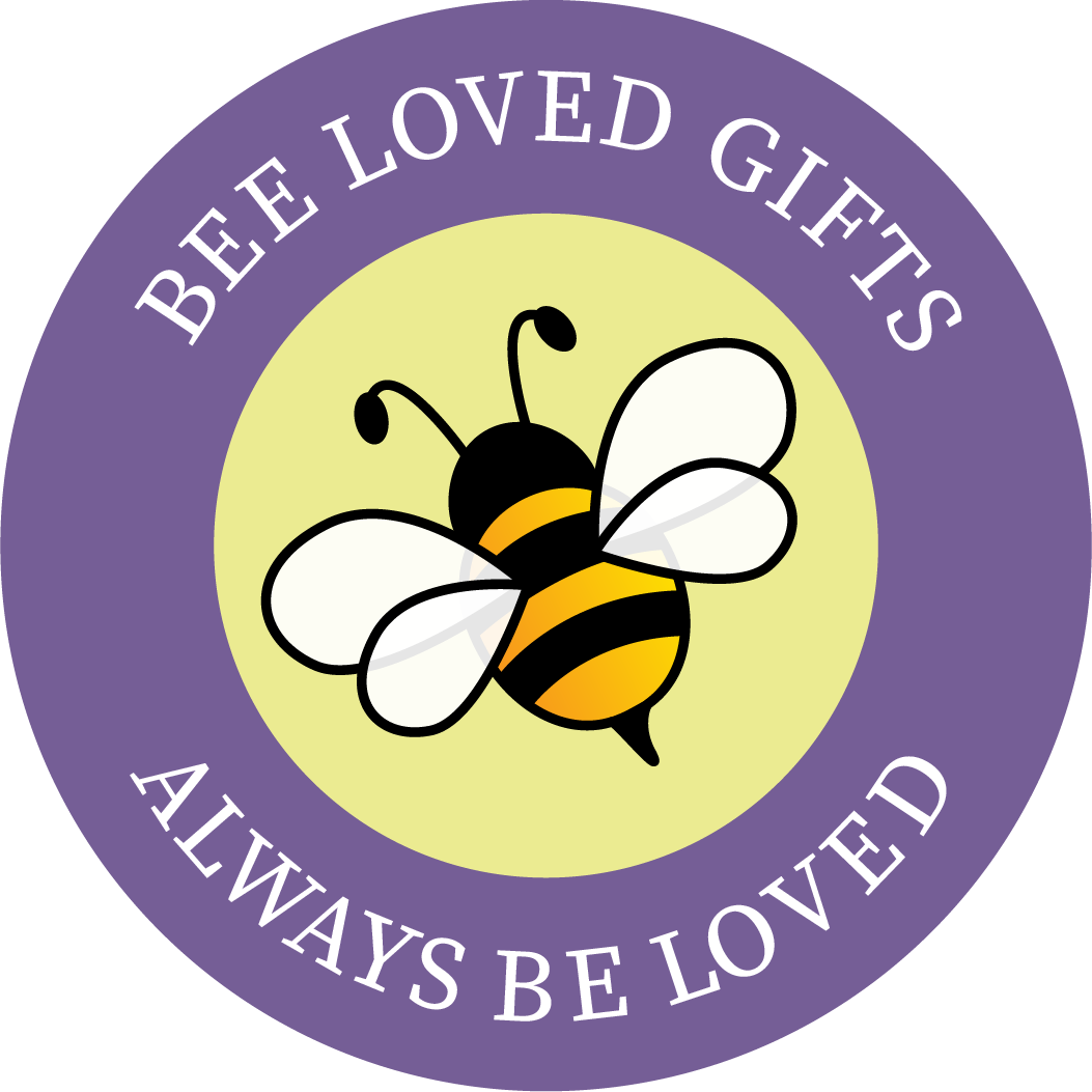 The logo for bee loved gifts shows a bee in a circle